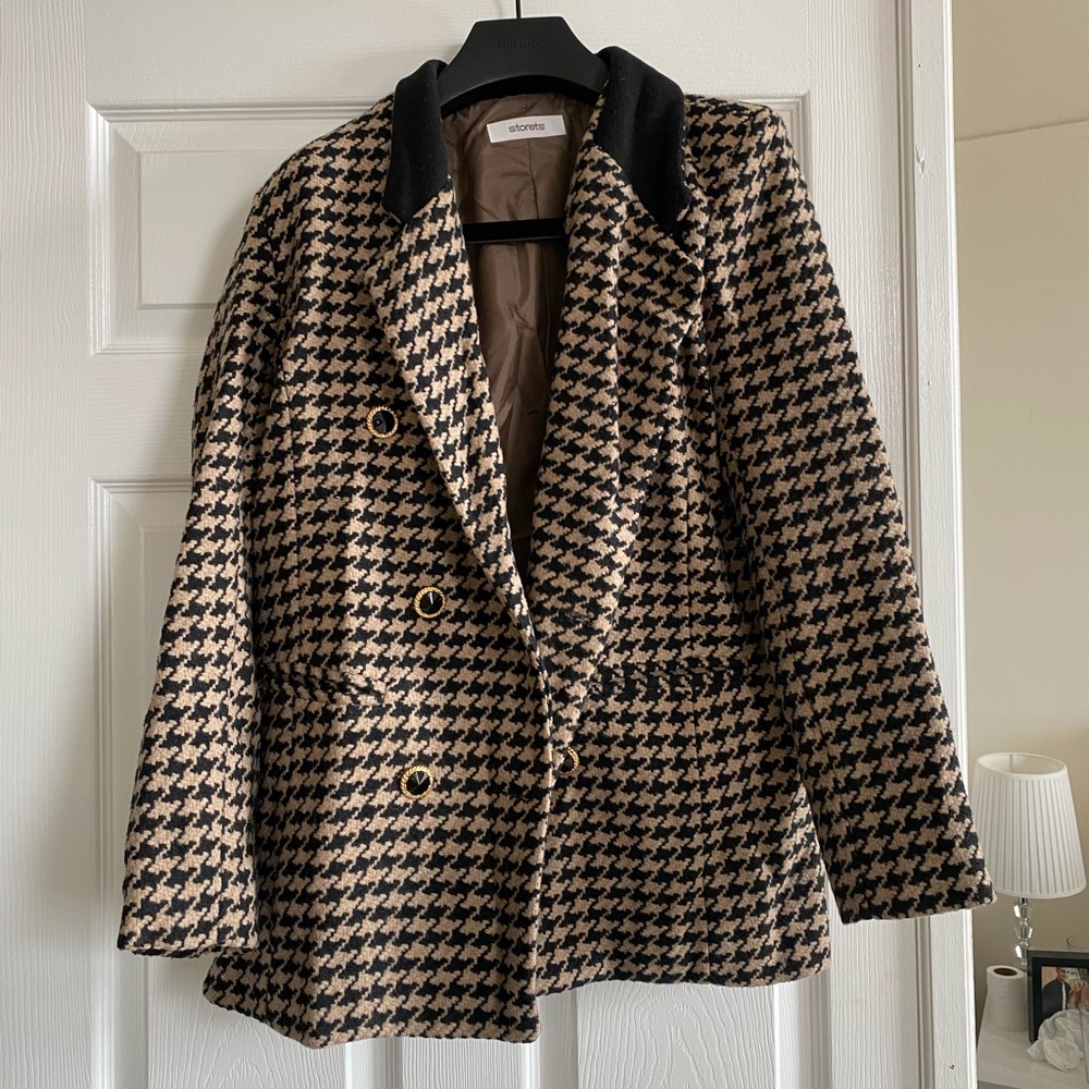 Houndstooth coat - Picture 2 of 3